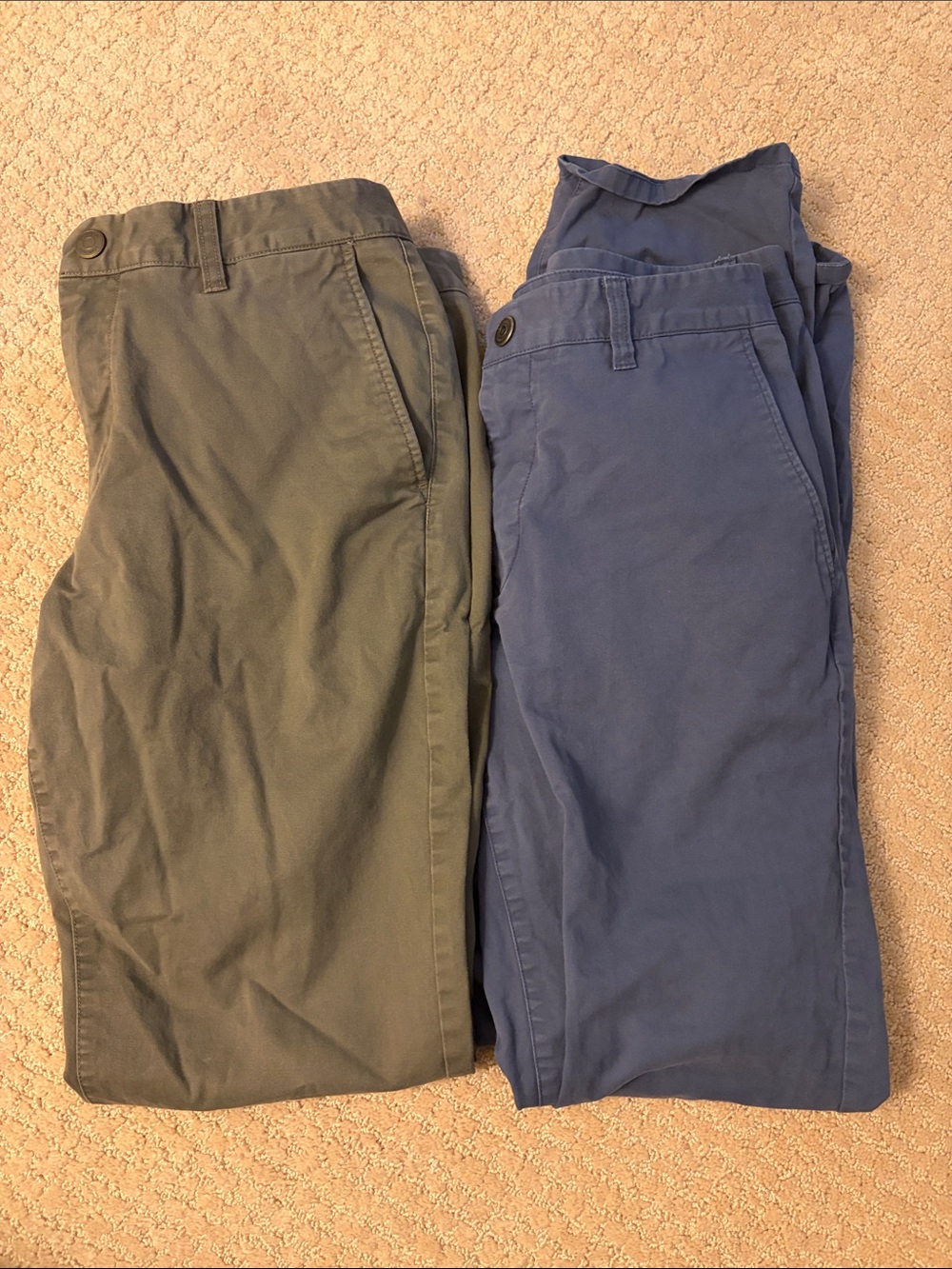 Bonobos Olive Green and Blue Pants Bundle 33/34 Slim